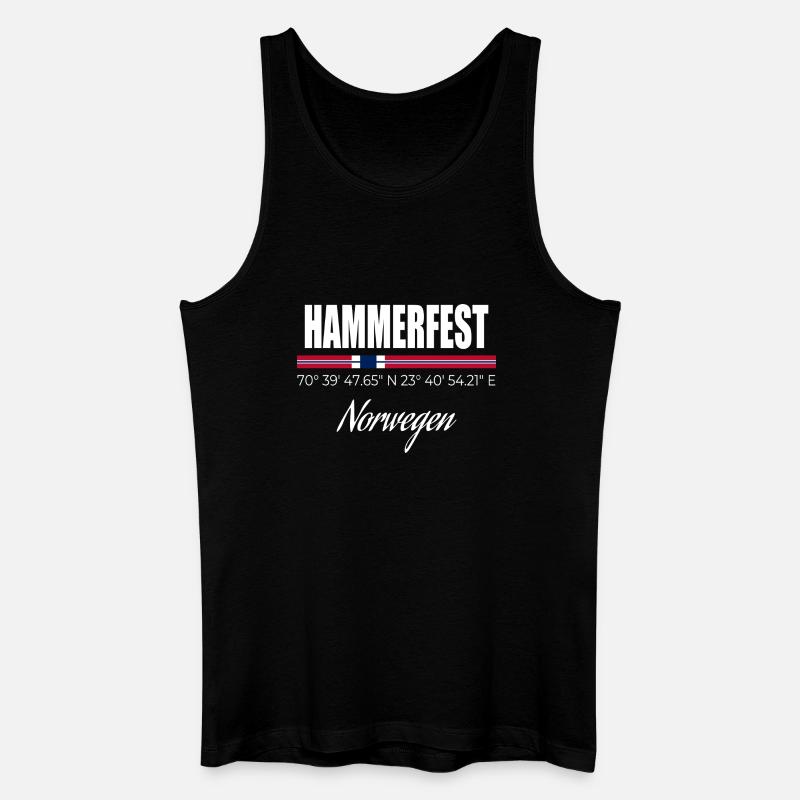 Hammerfest - Männer Bio Tank Top - Schwarz