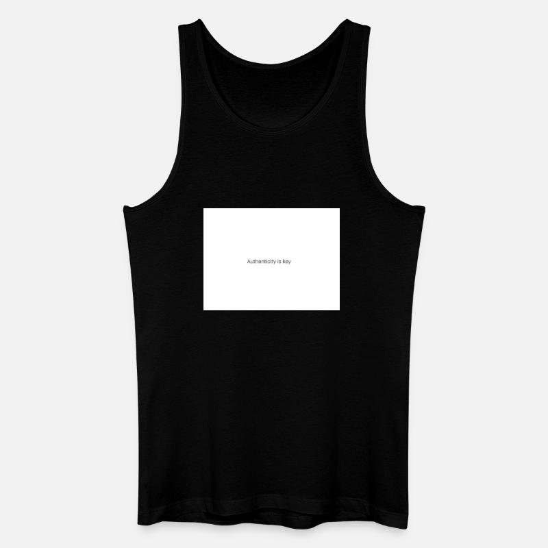 Sei immer du selbst - Männer Bio Tank Top - Schwarz