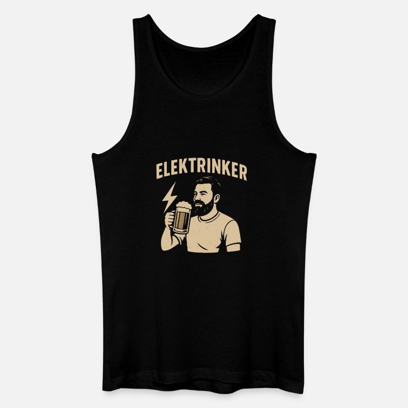 Elektrinker – Lustiger Spruch Geschenk Elektriker - Männer Bio Tank Top - Schwarz