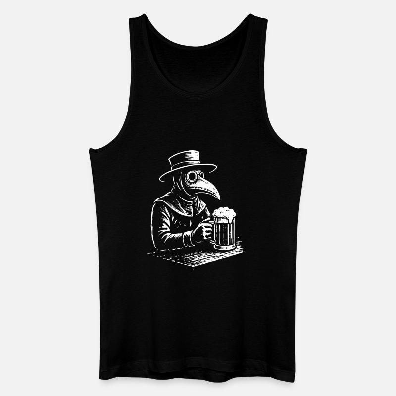 Pestdoktor Cheers Design - Männer Bio Tank Top - Schwarz