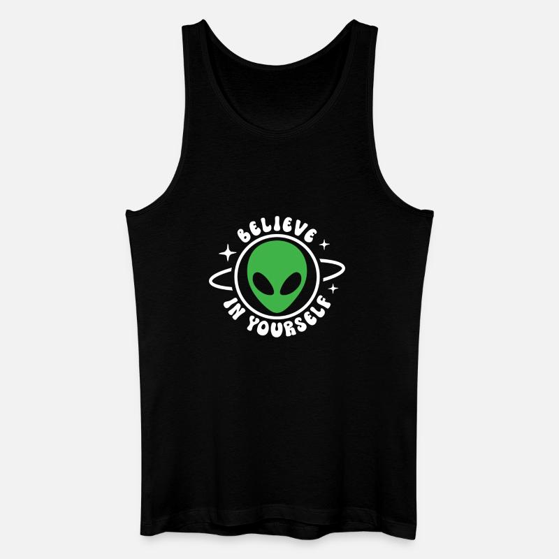 an sich selbst glauben - Männer Bio Tank Top - Schwarz