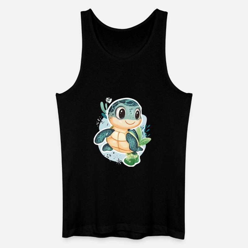 Schildkröte - Männer Bio Tank Top - Schwarz