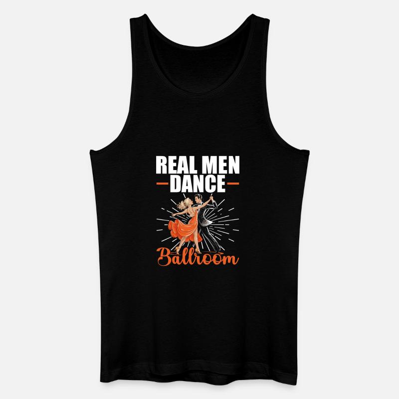 Echte Männer Tanzen Gesellschaftstanz Ballroom - Männer Bio Tank Top - Schwarz