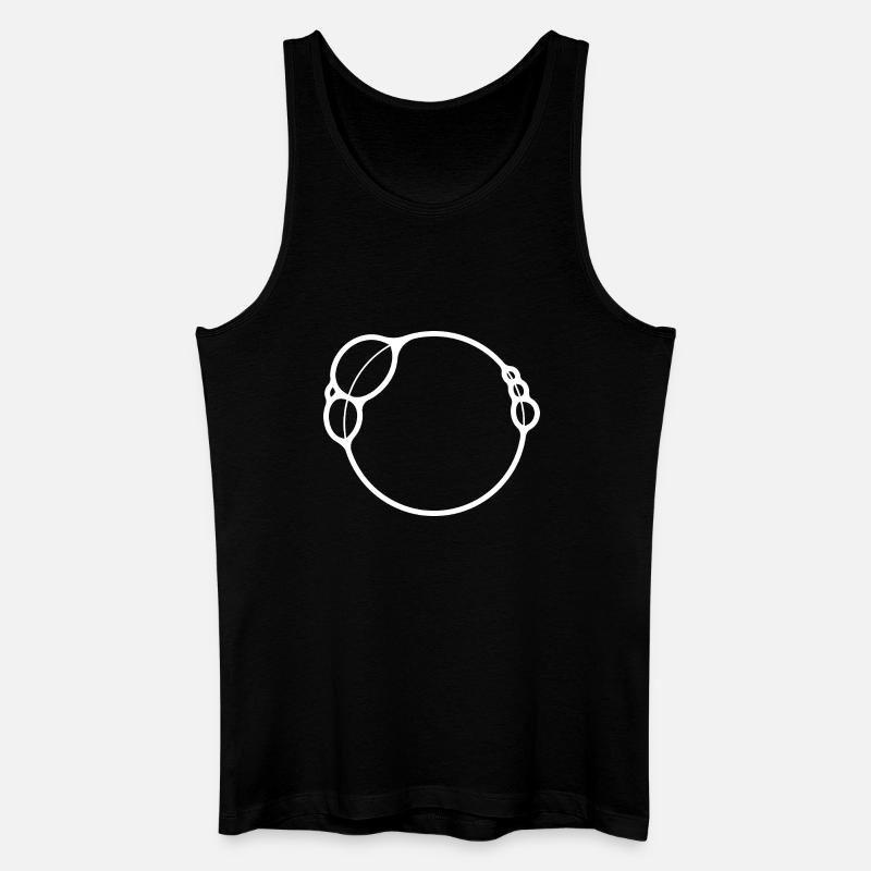 BUBBLES - Männer Bio Tank Top - Schwarz