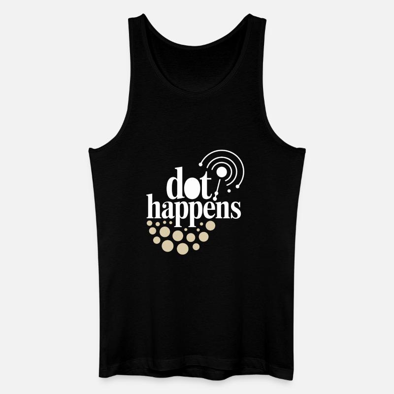 Dot Happens Morse Code Fun - Débardeur bio Homme - noir