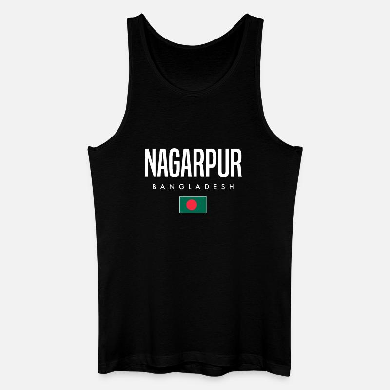 Nagarpur Bangladesch - Männer Bio Tank Top - Schwarz