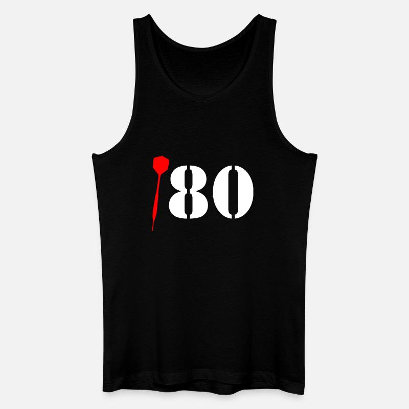 Dart 180 Spruch „Einhundertachtzig!“ Tripple 20 - Männer Bio Tank Top - Schwarz