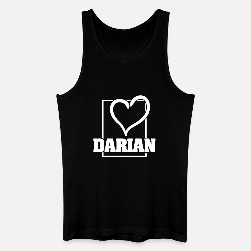 Frau Darian - Männer Bio Tank Top - Schwarz