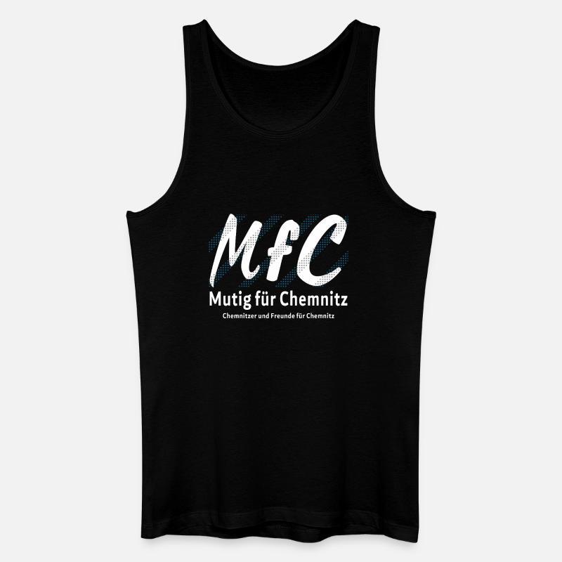 Chemnitz Courageous for Chemnitz - Men’s Organic Tank Top - black