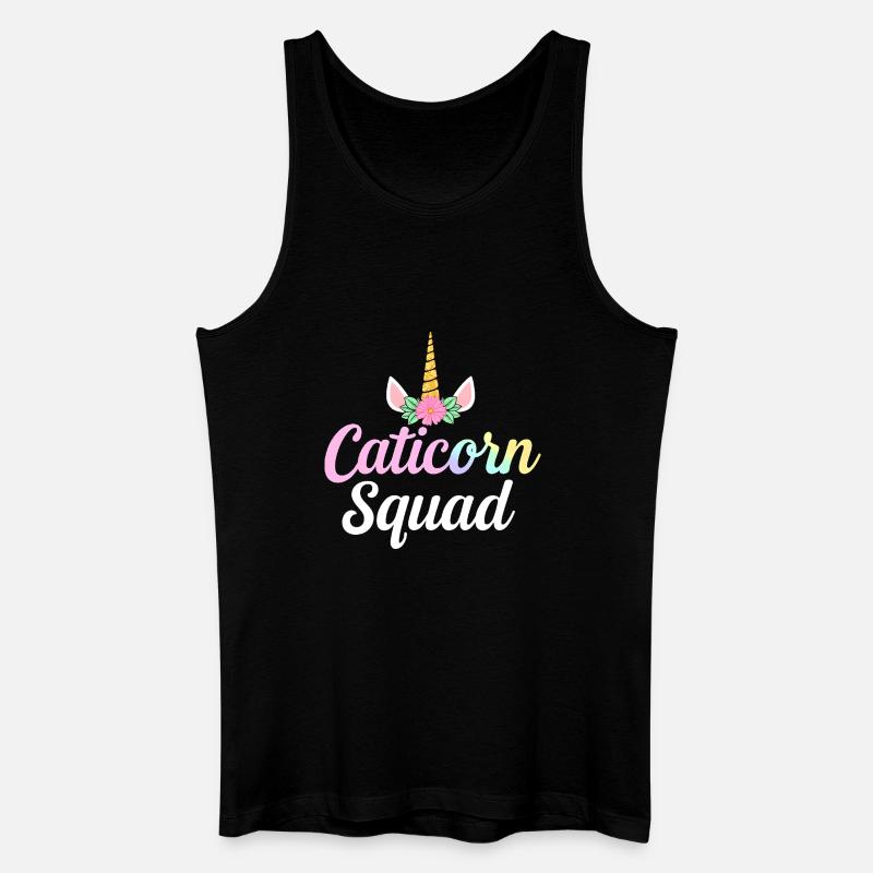 Caticorn Squad - Männer Bio Tank Top - Schwarz