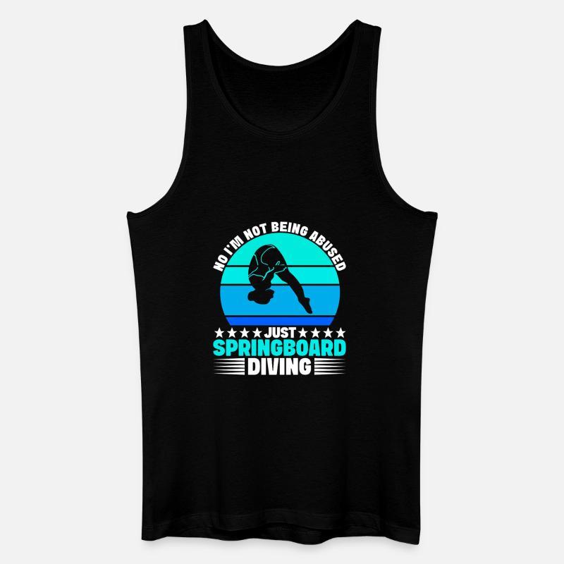 Kunstspringen Turmspringer Sprungbrett - Männer Bio Tank Top - Schwarz