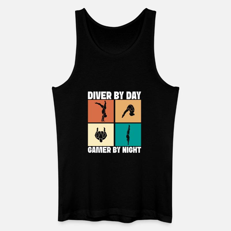 Kunstspringen Turmspringer Sprungbrett - Männer Bio Tank Top - Schwarz