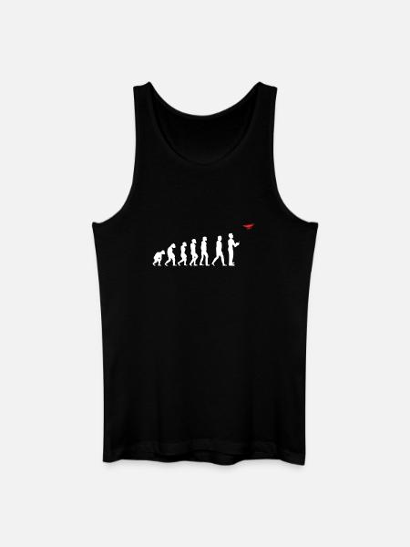 Evolution of Man Drone Pilot - Men’s Organic Tank Top - black
