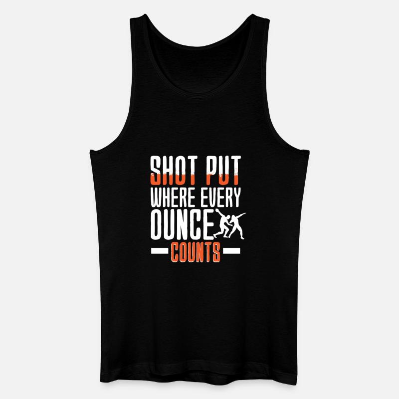 Kugelstoßen Kugelstoß Kugelstoßer - Männer Bio Tank Top - Schwarz