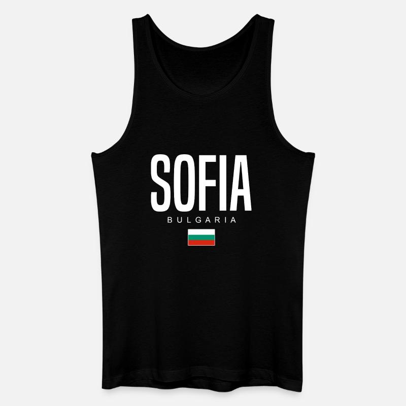 Sofia Bulgarien - Männer Bio Tank Top - Schwarz