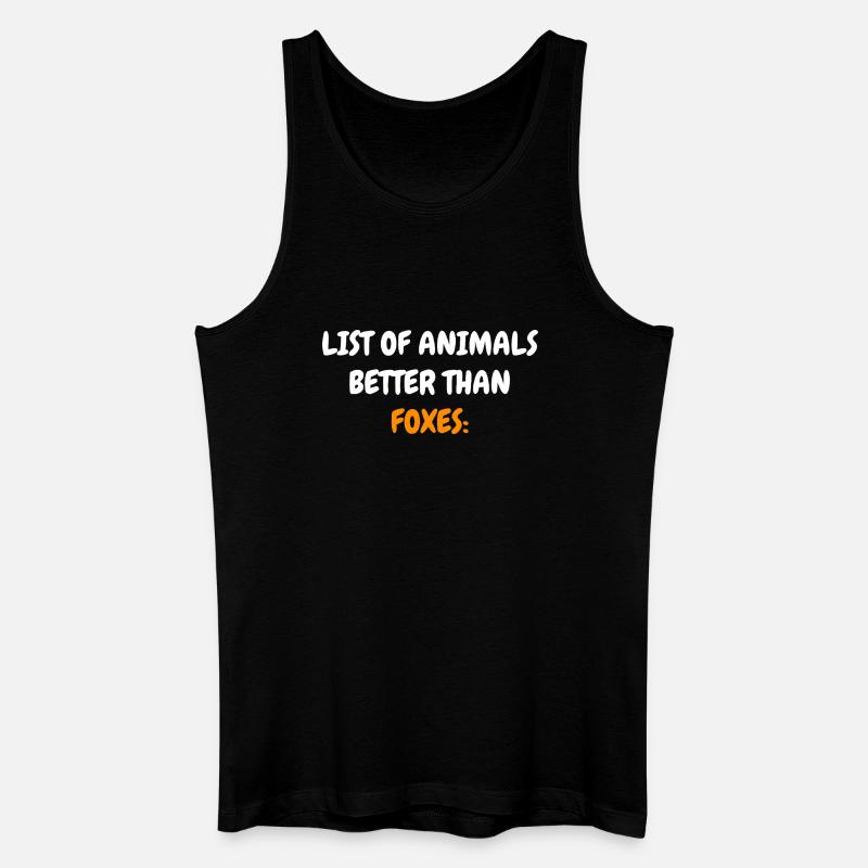 Füchse - Männer Bio Tank Top - Schwarz
