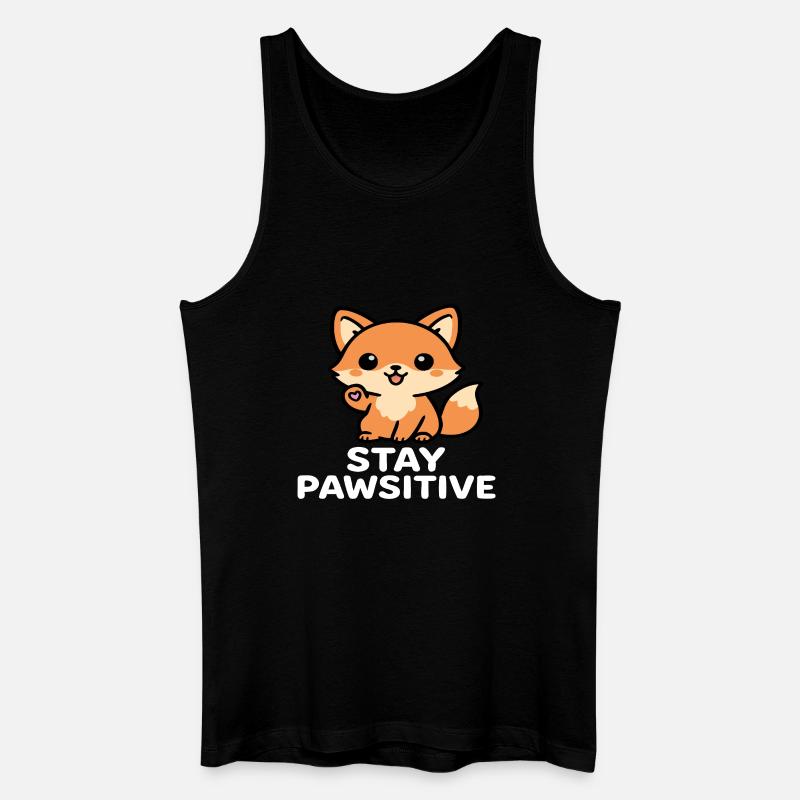 Pawsitiv - Männer Bio Tank Top - Schwarz