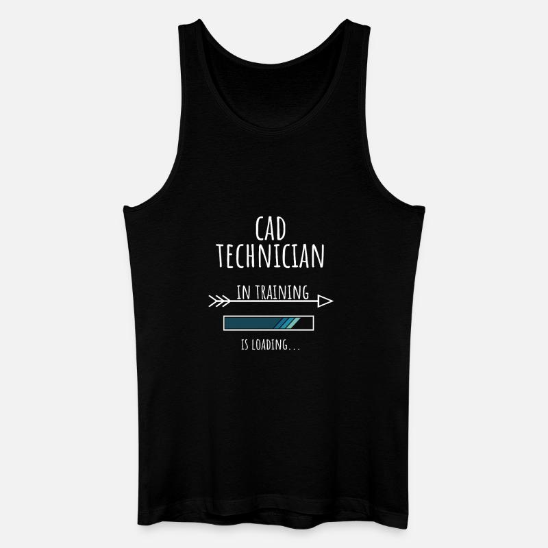 Gift Profession Training CAD Technician - Men’s Organic Tank Top - black