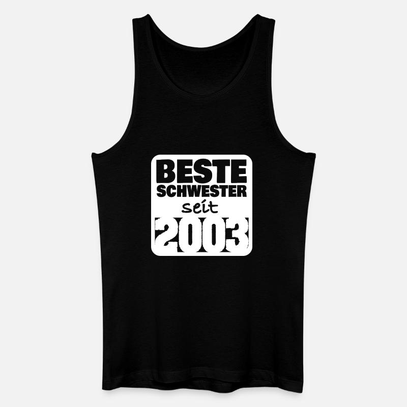 Schwester 2003 - Männer Bio Tank Top - Schwarz
