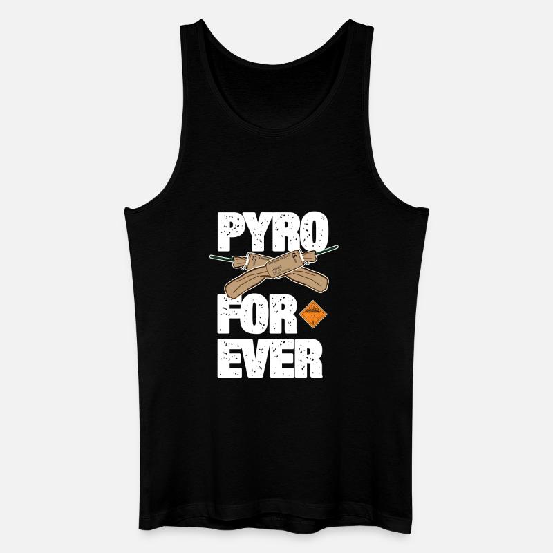 Pyro For Ever mit Trueno - Männer Bio Tank Top - Schwarz