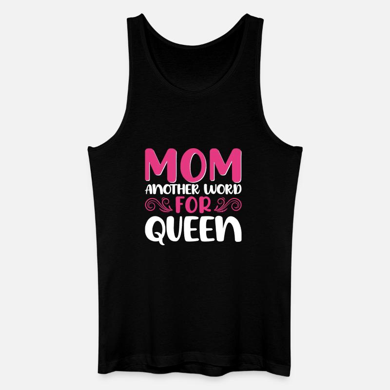 Mutter Königin Spruch Design - Männer Bio Tank Top - Schwarz