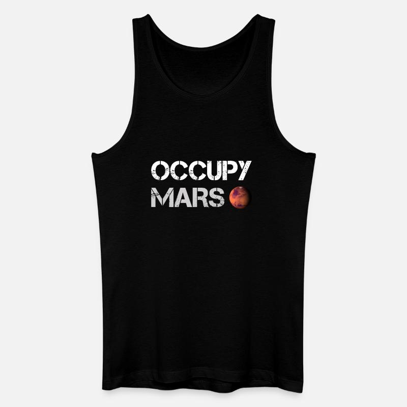 Occupy Mars (Space-X) - Männer Bio Tank Top - Schwarz