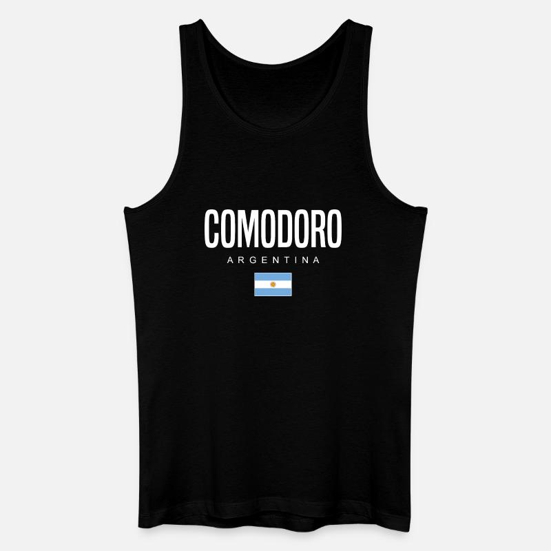 Comodoro Argentinien Argentinier - Männer Bio Tank Top - Schwarz