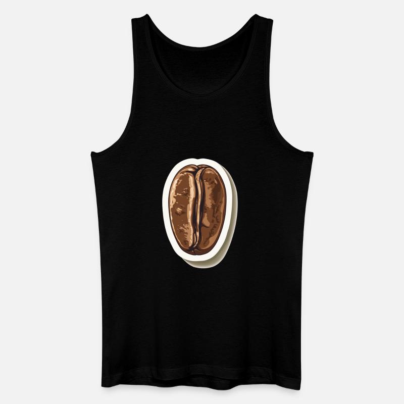 Kaffee - Männer Bio Tank Top - Schwarz