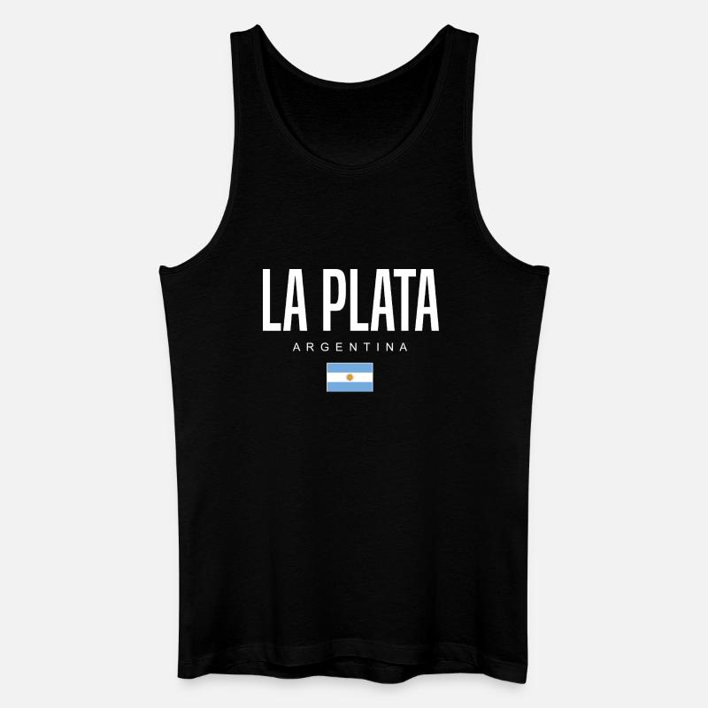 La Plata Argentinien Argentinier - Männer Bio Tank Top - Schwarz