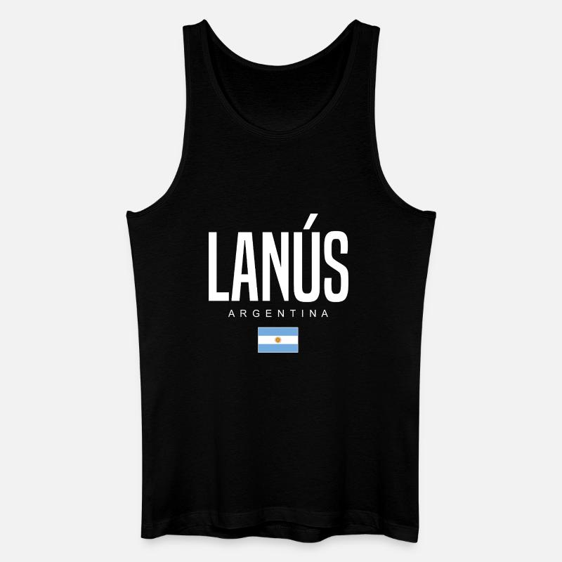 Lanús Argentinien Argentinier - Männer Bio Tank Top - Schwarz