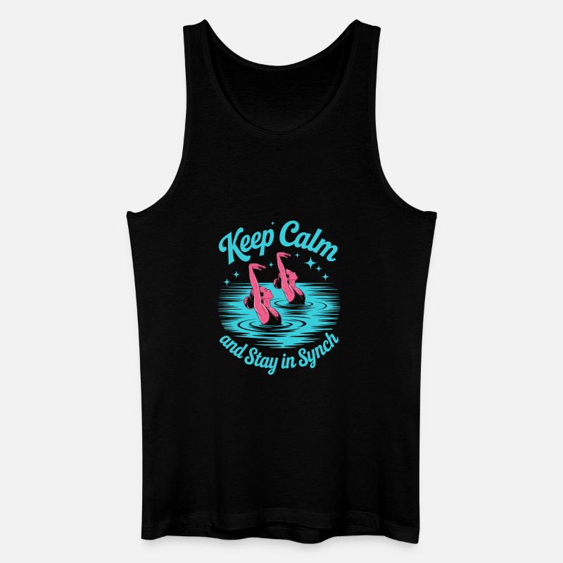 Synchronschwimmen Kunstschwimmen Wassersport - Männer Bio Tank Top - Schwarz
