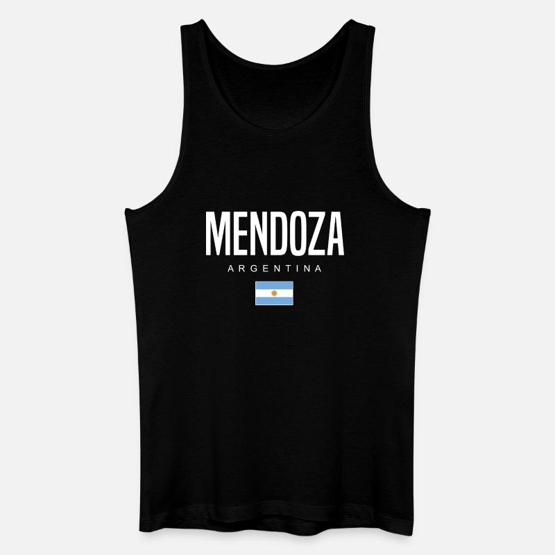 Mendoza Argentinien Argentinier - Männer Bio Tank Top - Schwarz