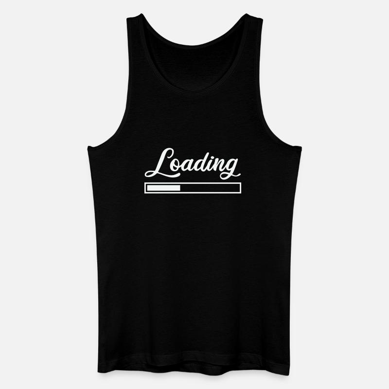 Loading - Männer Bio Tank Top - Schwarz