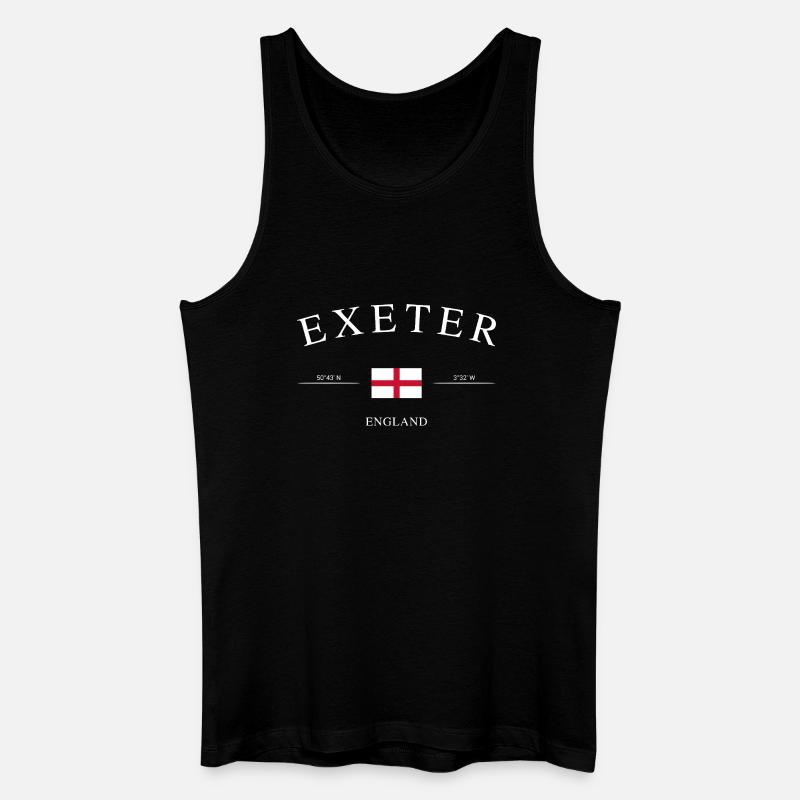 Exeter England – Urlaub Souvenir & Geschenk - Männer Bio Tank Top - Schwarz