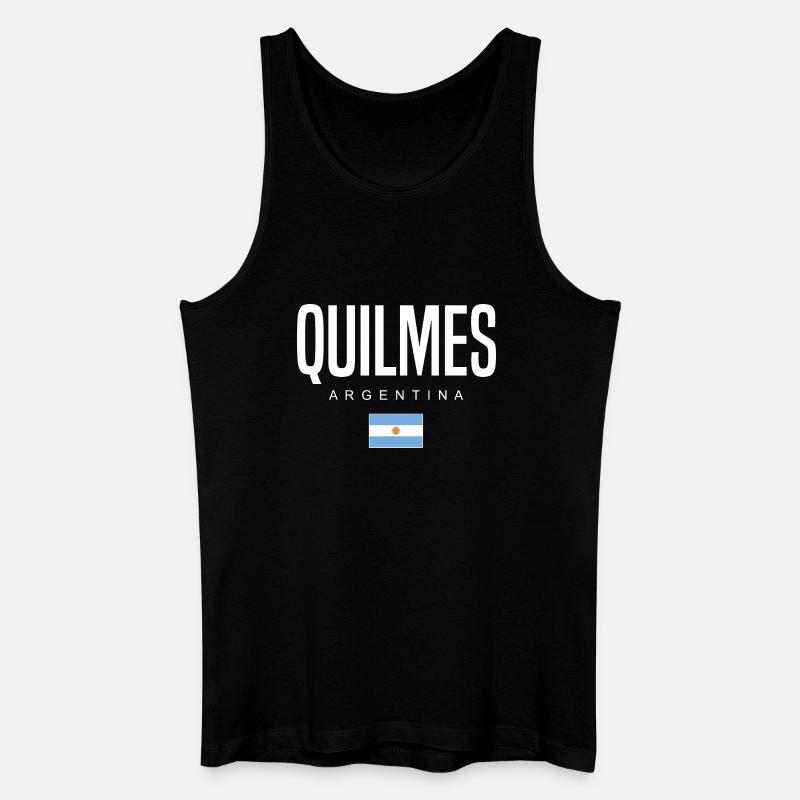 Quilmes Argentinien Argentinier - Männer Bio Tank Top - Schwarz
