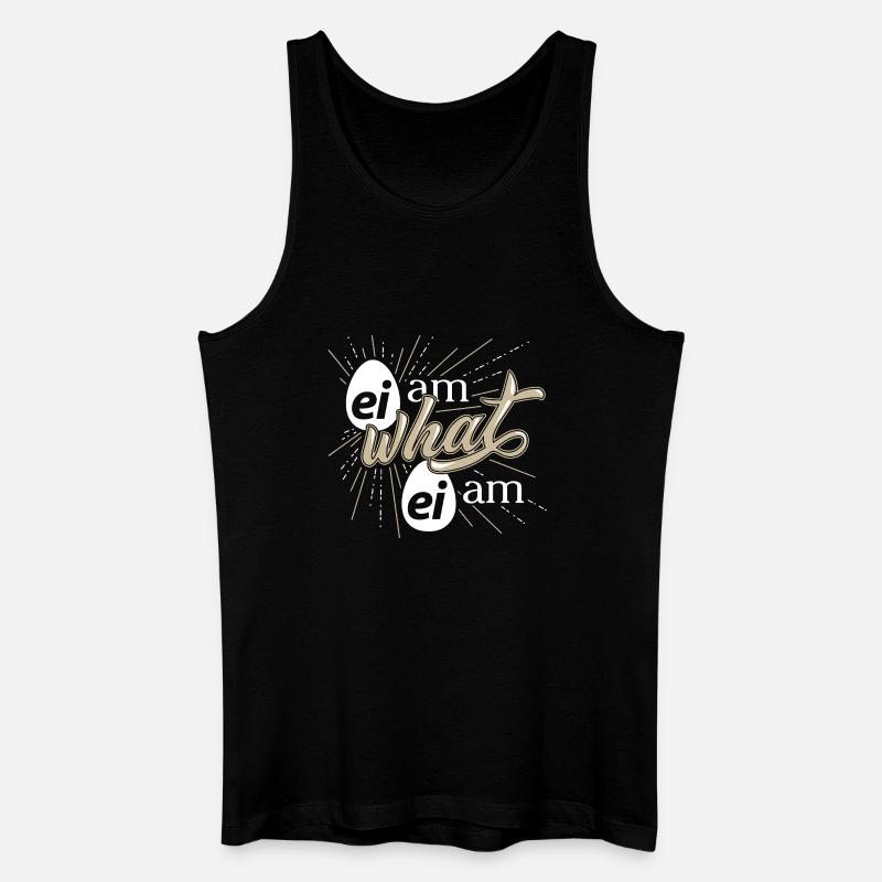 Humorvolles Ei Spruch Design - Männer Bio Tank Top - Schwarz