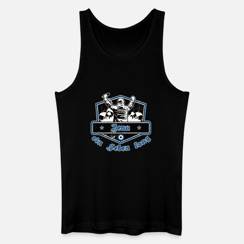 Jena ein Leben lang – Fußball - Männer Bio Tank Top - Schwarz