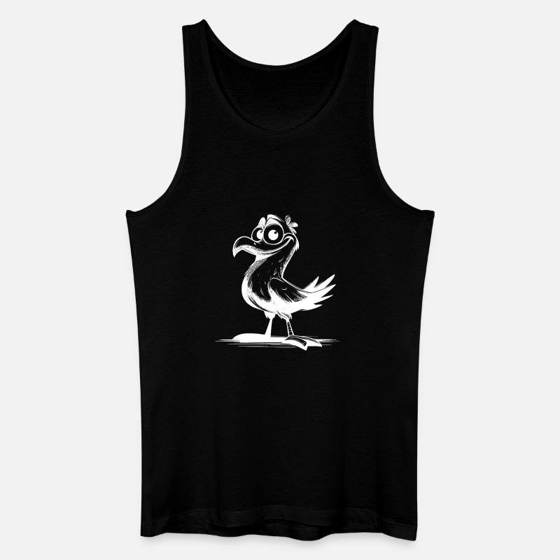 Comedy Vogel Lachgarantie mit Schnabel - Männer Bio Tank Top - Schwarz