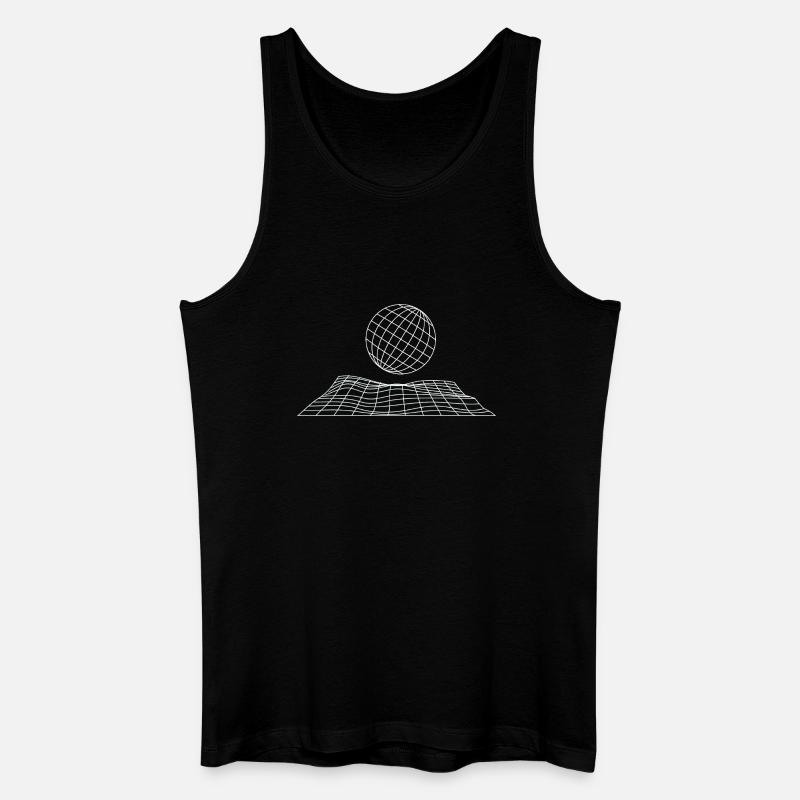 Futuristisches Gitterglobus-Design - Männer Bio Tank Top - Schwarz