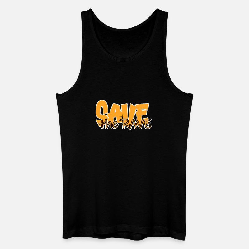 save the rave - Männer Bio Tank Top - Schwarz