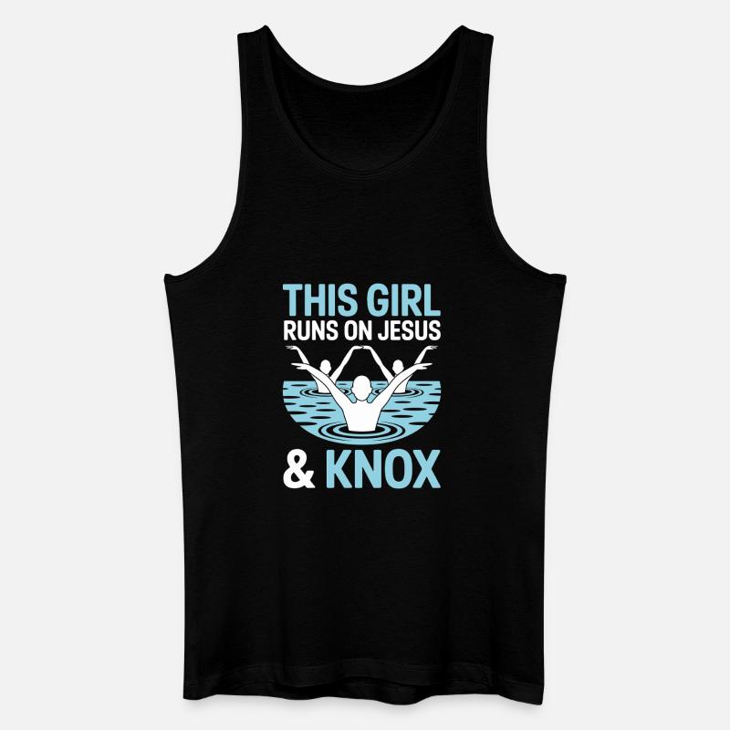 Synchronschwimmen Kunstschwimmen Wassersport - Männer Bio Tank Top - Schwarz