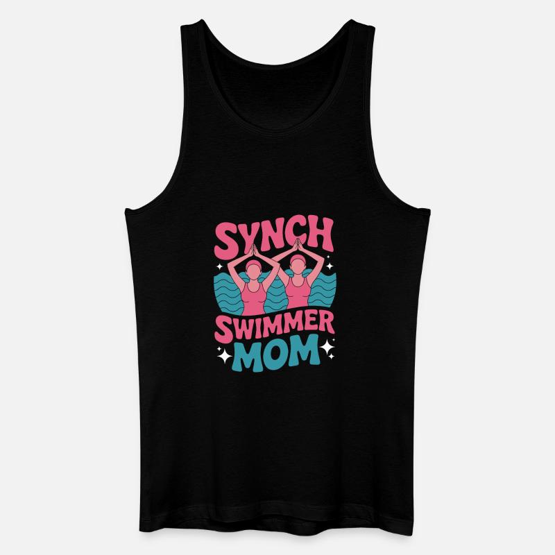 Synchronschwimmen Kunstschwimmen Wassersport - Männer Bio Tank Top - Schwarz