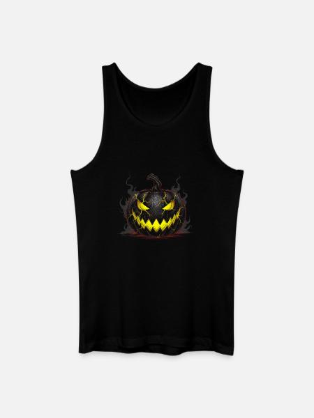 Evil Lightning Pumpkin - Men’s Organic Tank Top - black