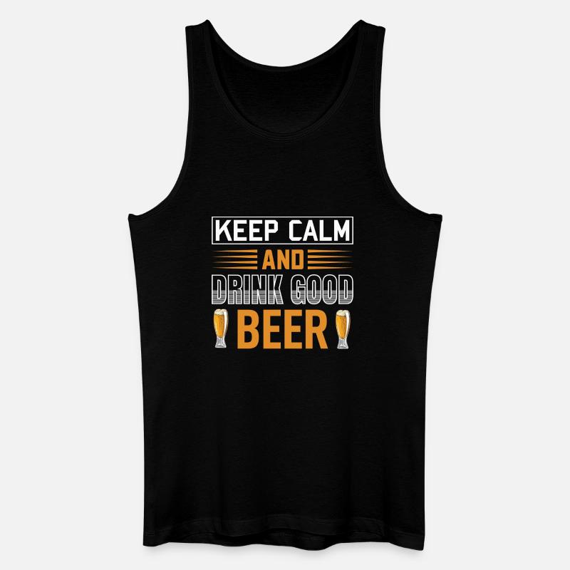 Keep calm drink beer - Men’s Organic Tank Top - black