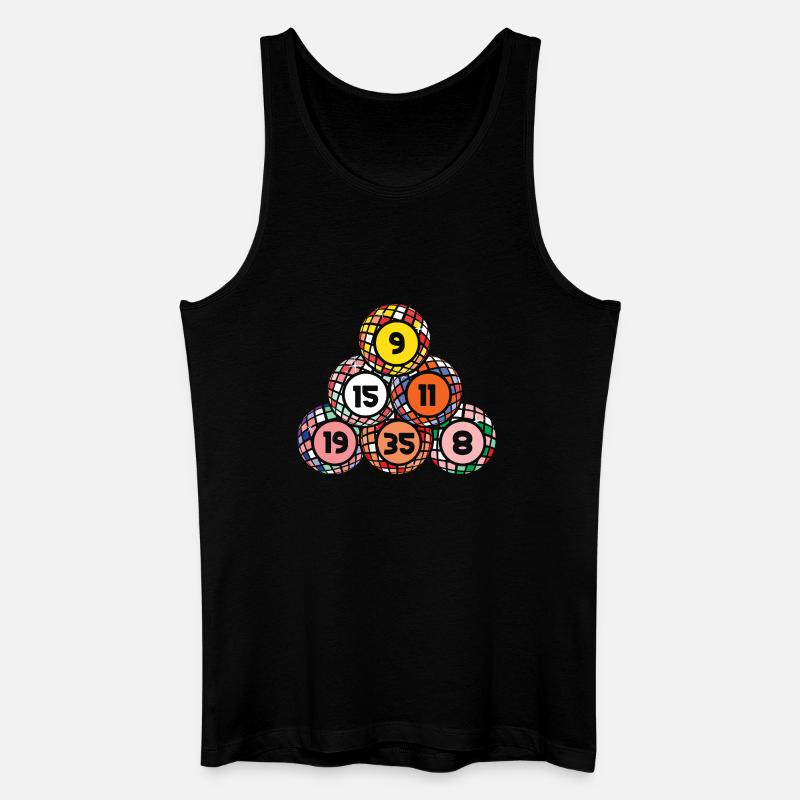 Bingo Game Bingo Balls Stack Bingo - Männer Bio Tank Top - Schwarz