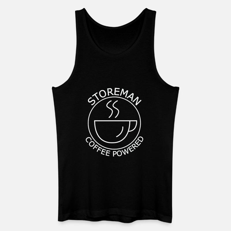 Storeman Coffee Powered - Männer Bio Tank Top - Schwarz
