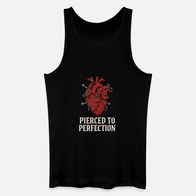Piercing Addict Body Mod Enthusiast - Männer Bio Tank Top - Schwarz