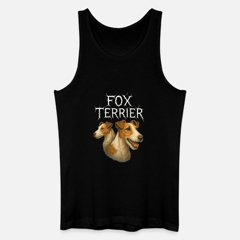 Foxterrier - Männer Bio Tank Top - Schwarz