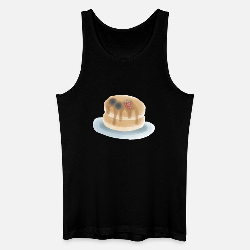 Süße Beeren Pfannkuchen Illustration - Männer Bio Tank Top - Schwarz