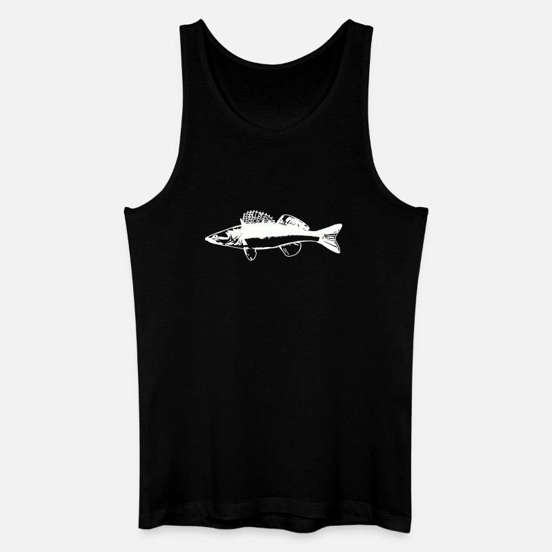 Poisson avec mouvement de l’eau - Débardeur bio Homme - noir